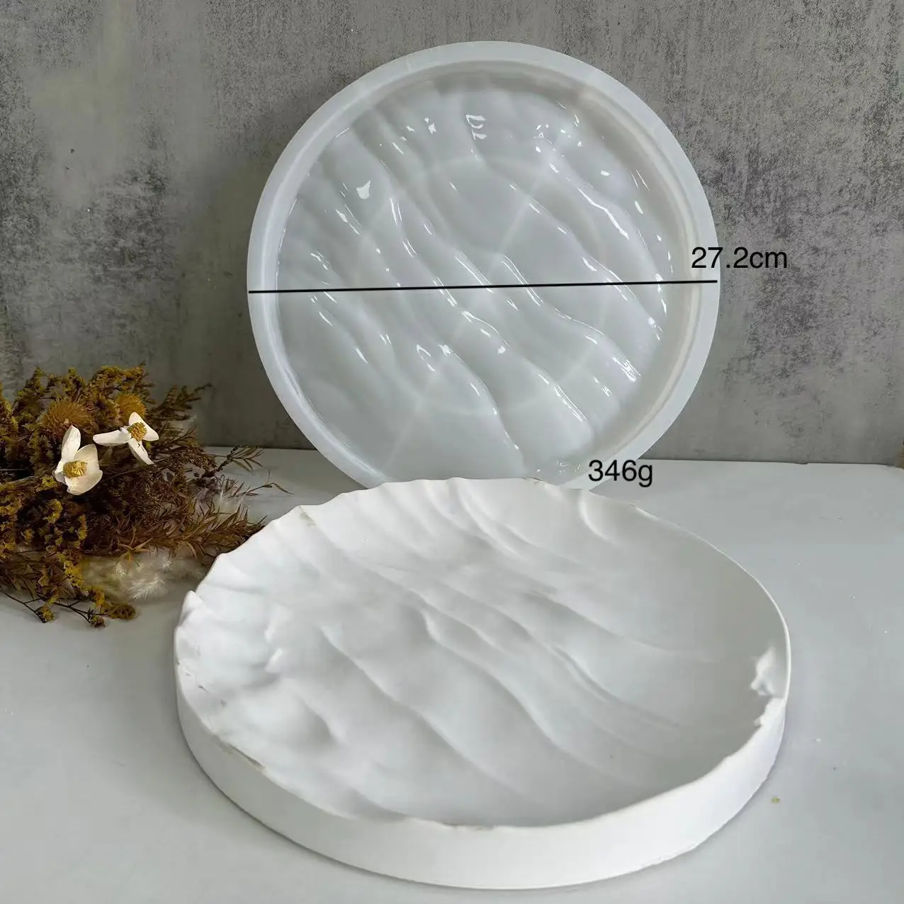 Irregular Ocean Waves Large Ro - Coaster Mold Round reseña y precio