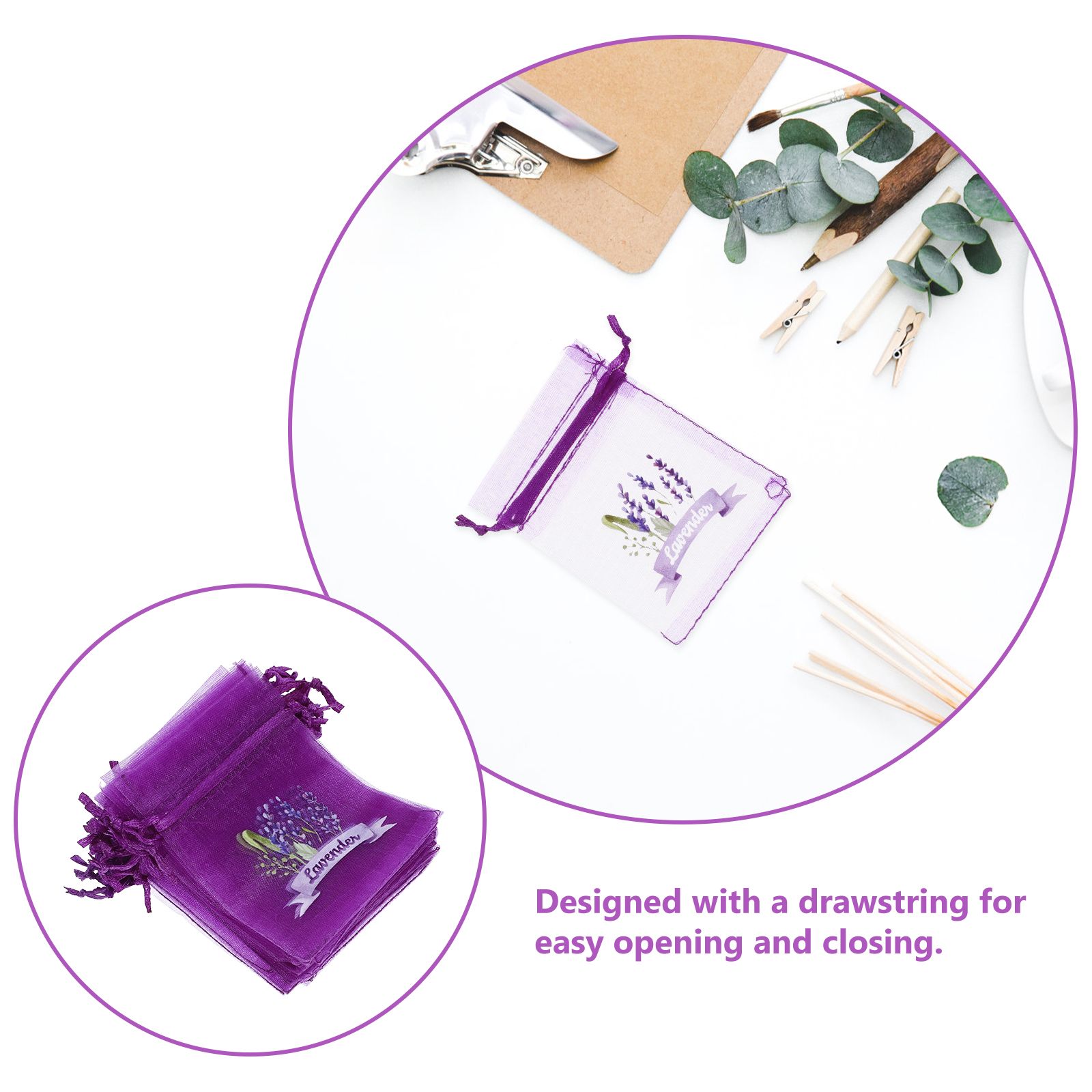 20 Pcs Empty Lavender Sachets  - Dried Flower Bulk reseña y precio