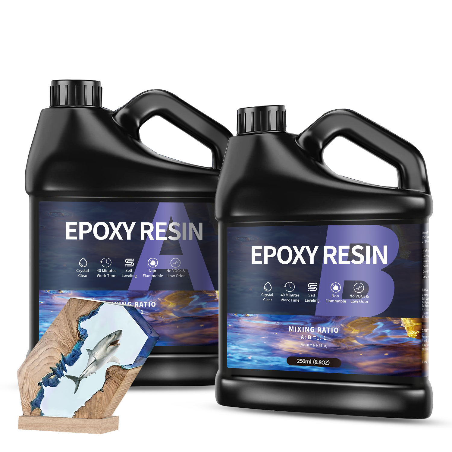 500g/1000g  AB Epoxy Resin Glu - Epoxy Uv Resin Kit reseña y precio