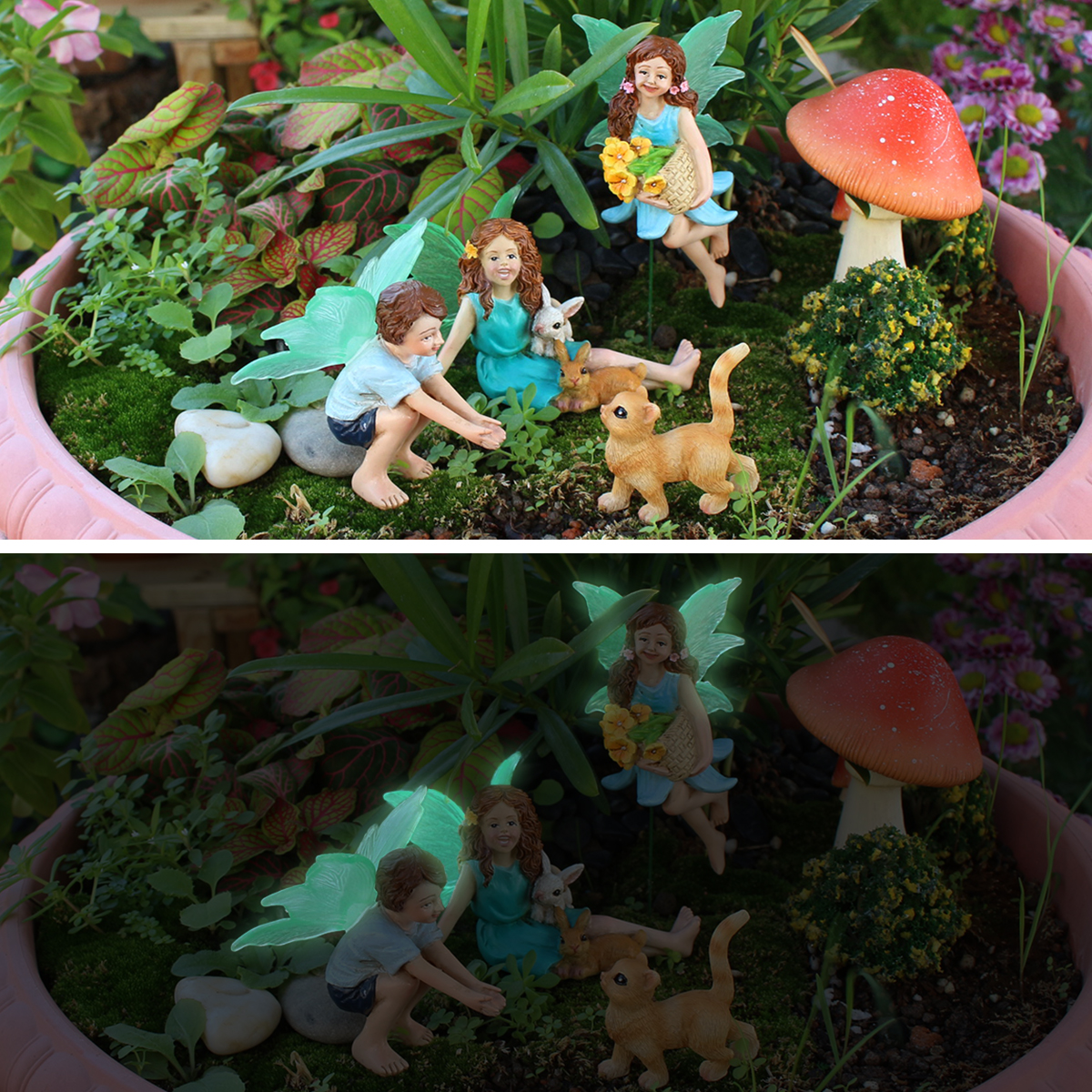 4pc Flower Fairy and Animal Pa - Resin Craft Material reseña y precio