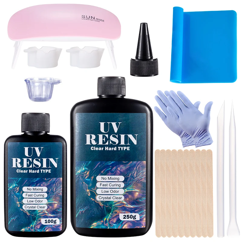 Hard UV Resin Glue Kit Fast Cu - Epoxy Uv Resin Kit reseña y precio