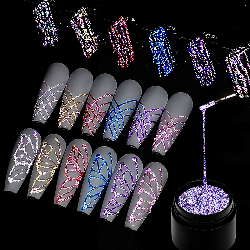 6Pcs/Set Reflective Glitter Sp - Resin Glitter Pack reseña y precio