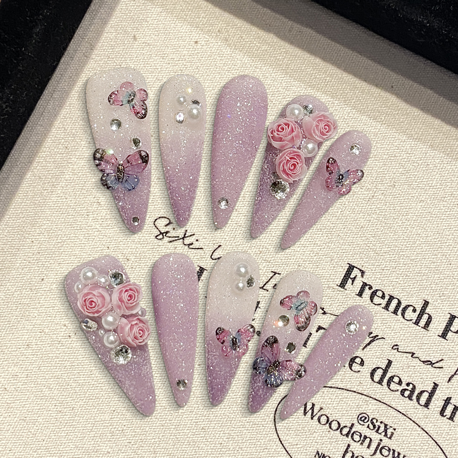 10pcs Long Stiletto Handmade F - Resin Craft Material reseña y precio