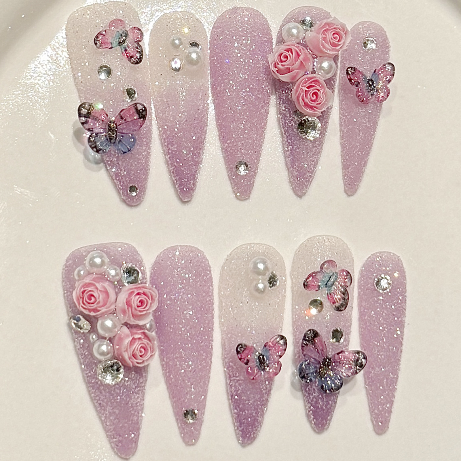 10pcs Long Stiletto Handmade F - Resin Craft Material reseña y precio