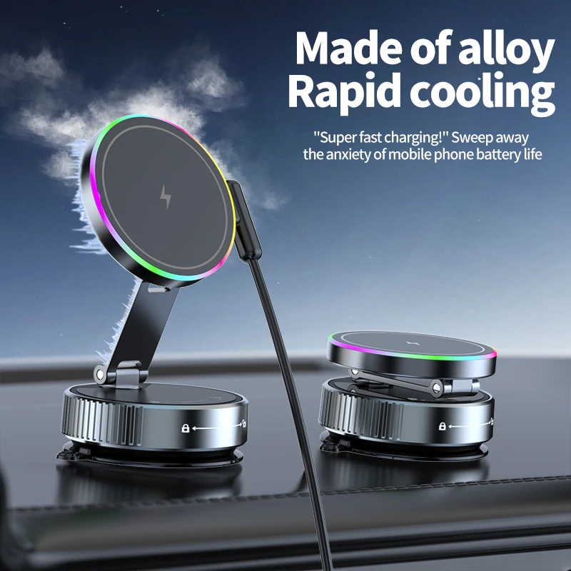 15W Wireless Car Charger Phone - Vacuum Chamber Small reseña y precio