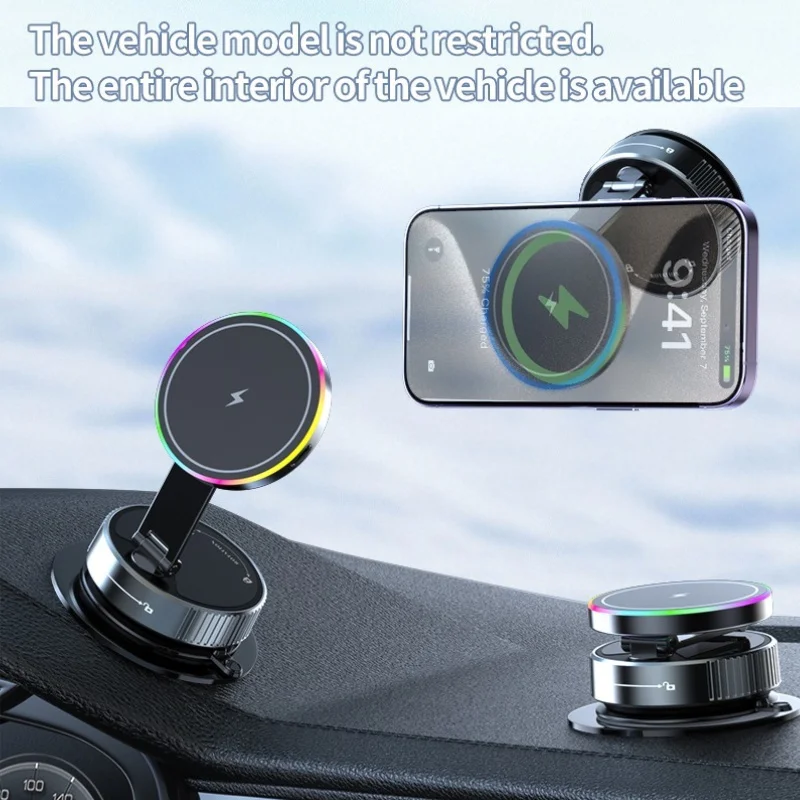 15W Wireless Car Charger Phone - Vacuum Chamber Small reseña y precio