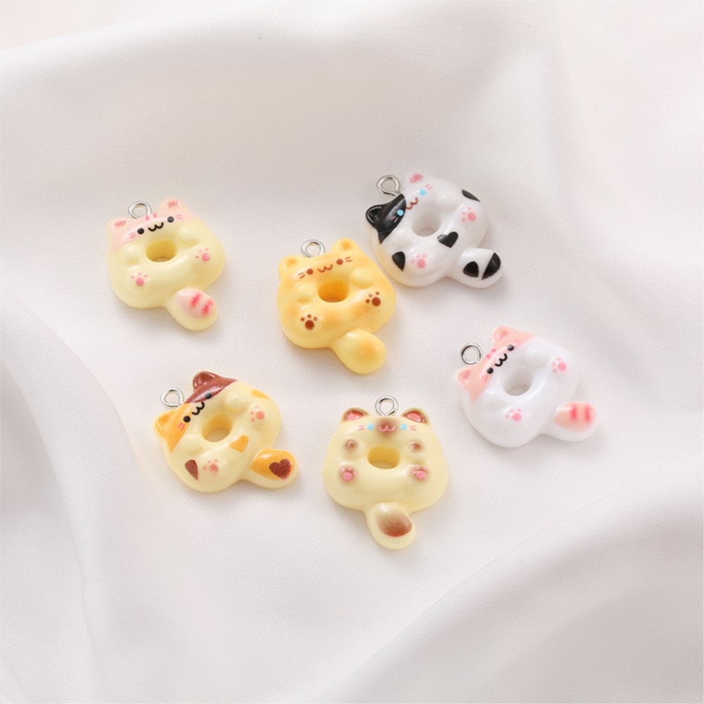 10Pcs Kawaii Cartoon Cat Resin - Resin Crafts reseña y precio