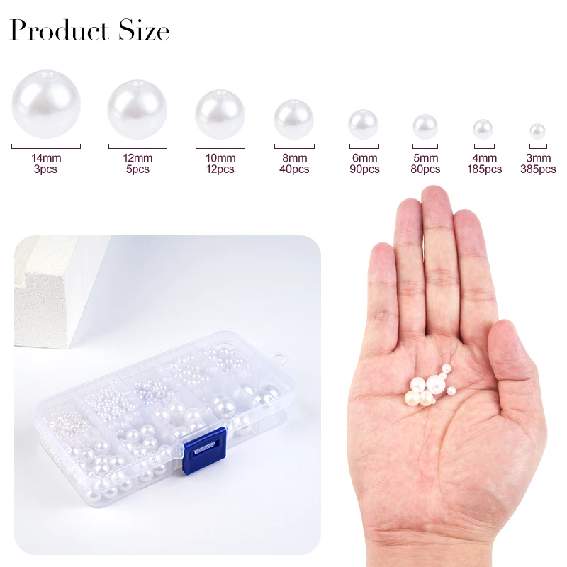 800pcs Artificial Faux Pearl R - Resin Crafts reseña y precio