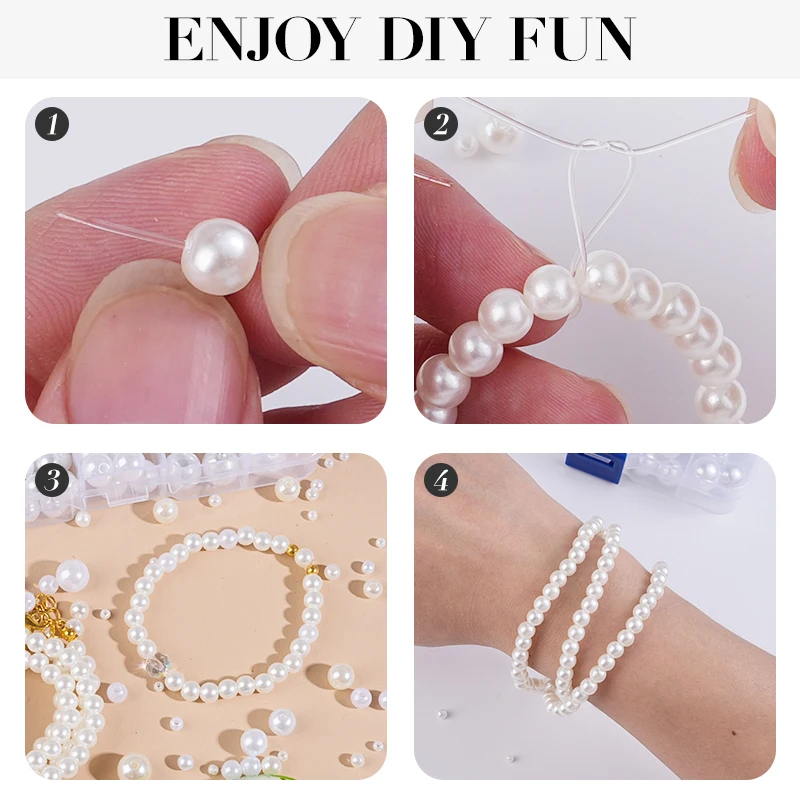 800pcs Artificial Faux Pearl R - Resin Crafts reseña y precio