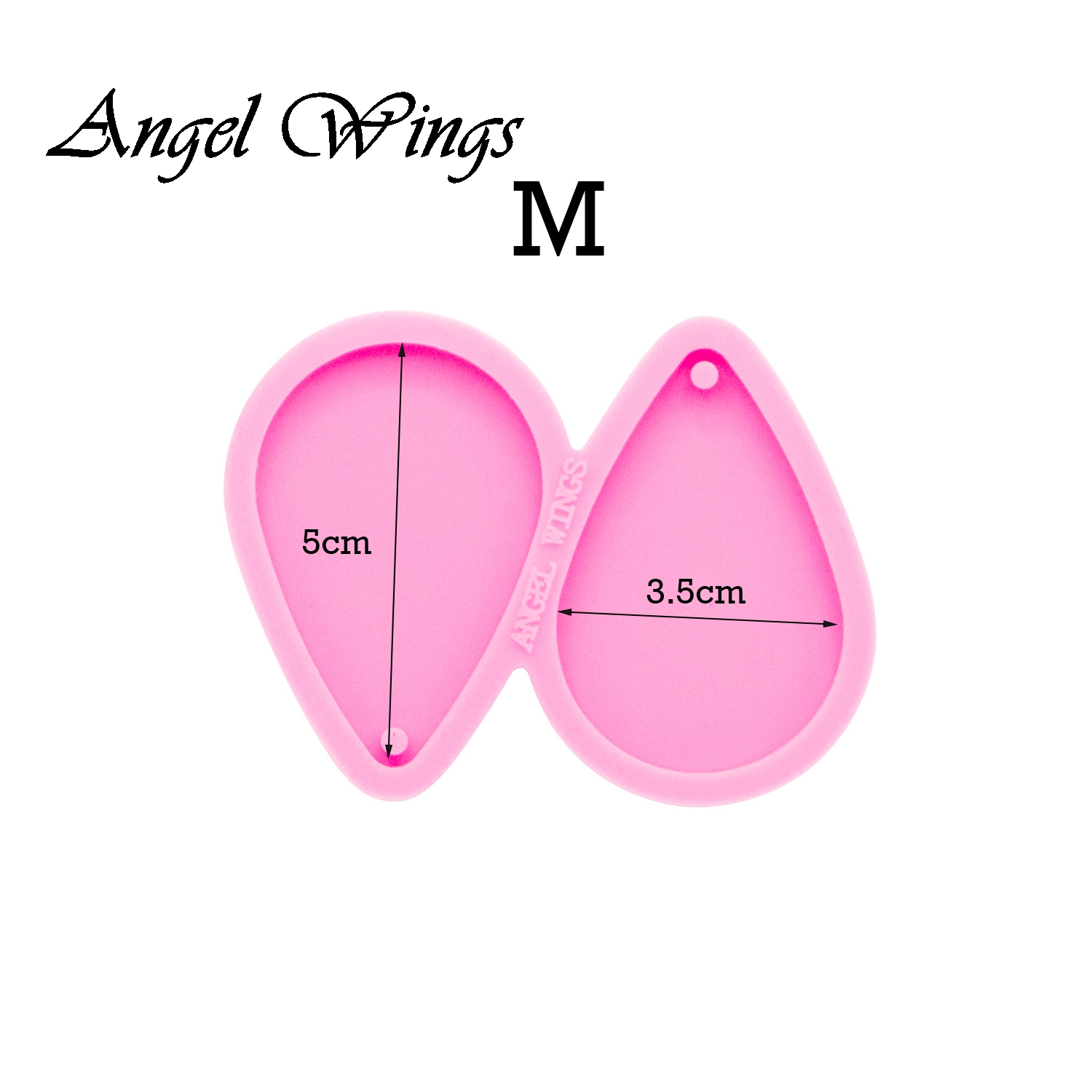 Shiny Tear Drop Hoop Earrings  - Geode Mold Silicone reseña y precio