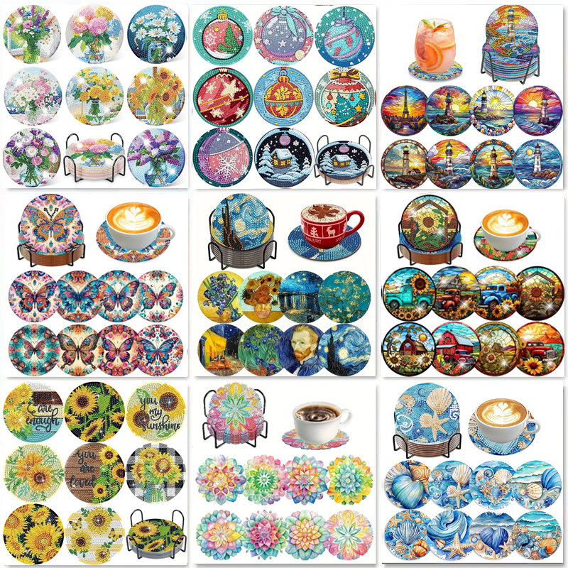 8-piece set of diamond paintin - Resin Craft Kit reseña y precio