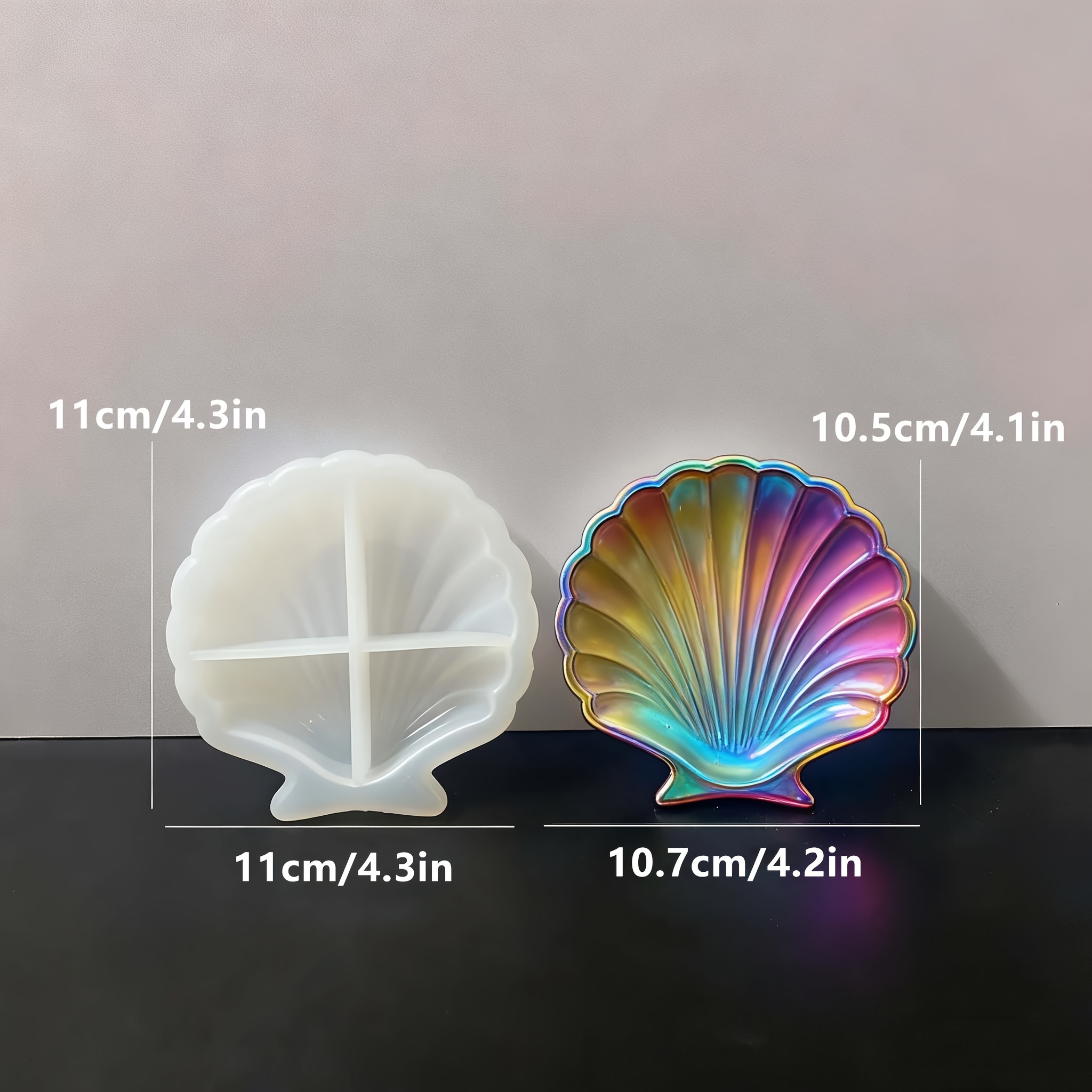 1 piece of silicone shell resi - Resin Craft Ideas reseña y precio