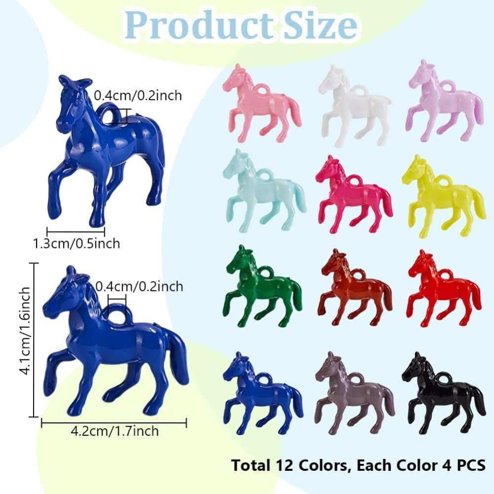 48pcs Opaque Acrylic Pendants  - Resin Crafts reseña y precio