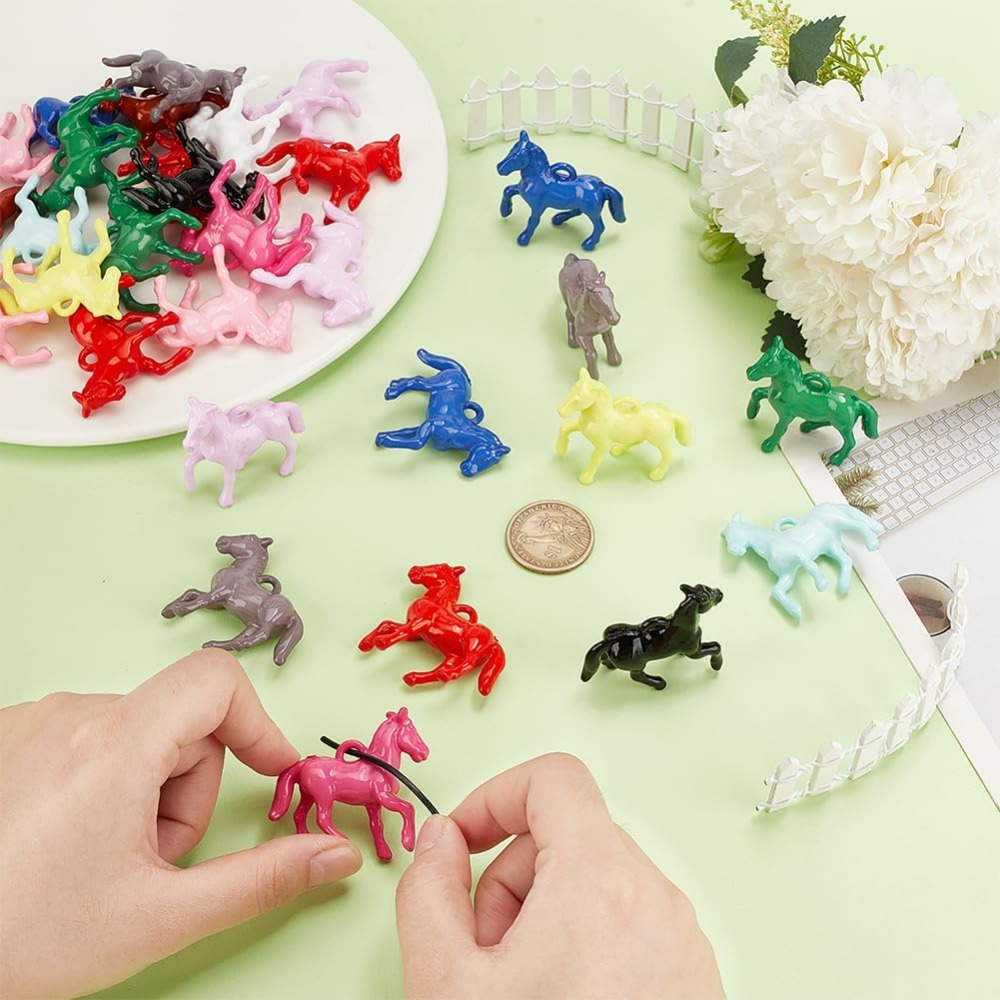 48pcs Opaque Acrylic Pendants  - Resin Crafts reseña y precio