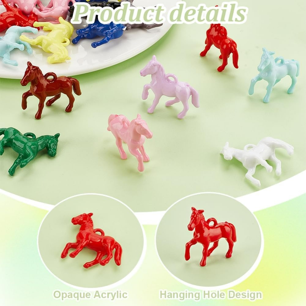 48pcs Opaque Acrylic Pendants  - Resin Crafts reseña y precio