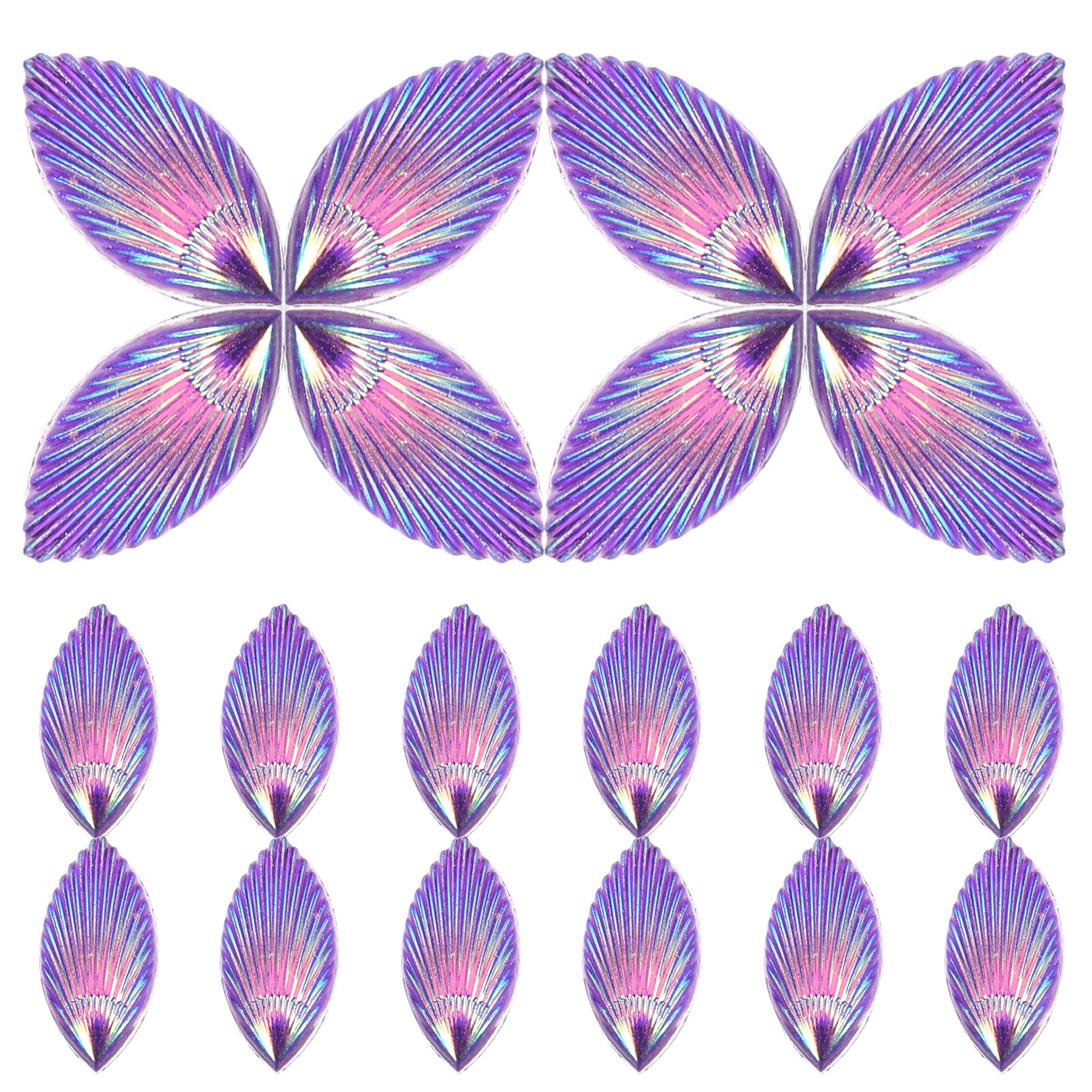 20Pcs Resin Shell Charms Shiny - Resin Crafts Diy reseña y precio