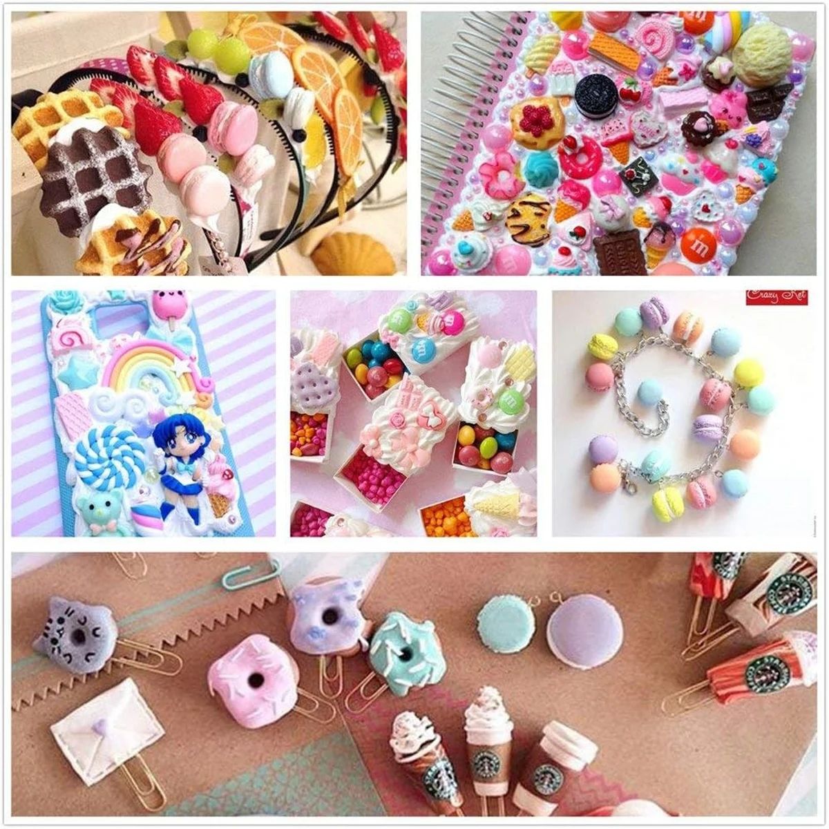 30pcs Random Candy Slime Charm - Resin Crafts reseña y precio