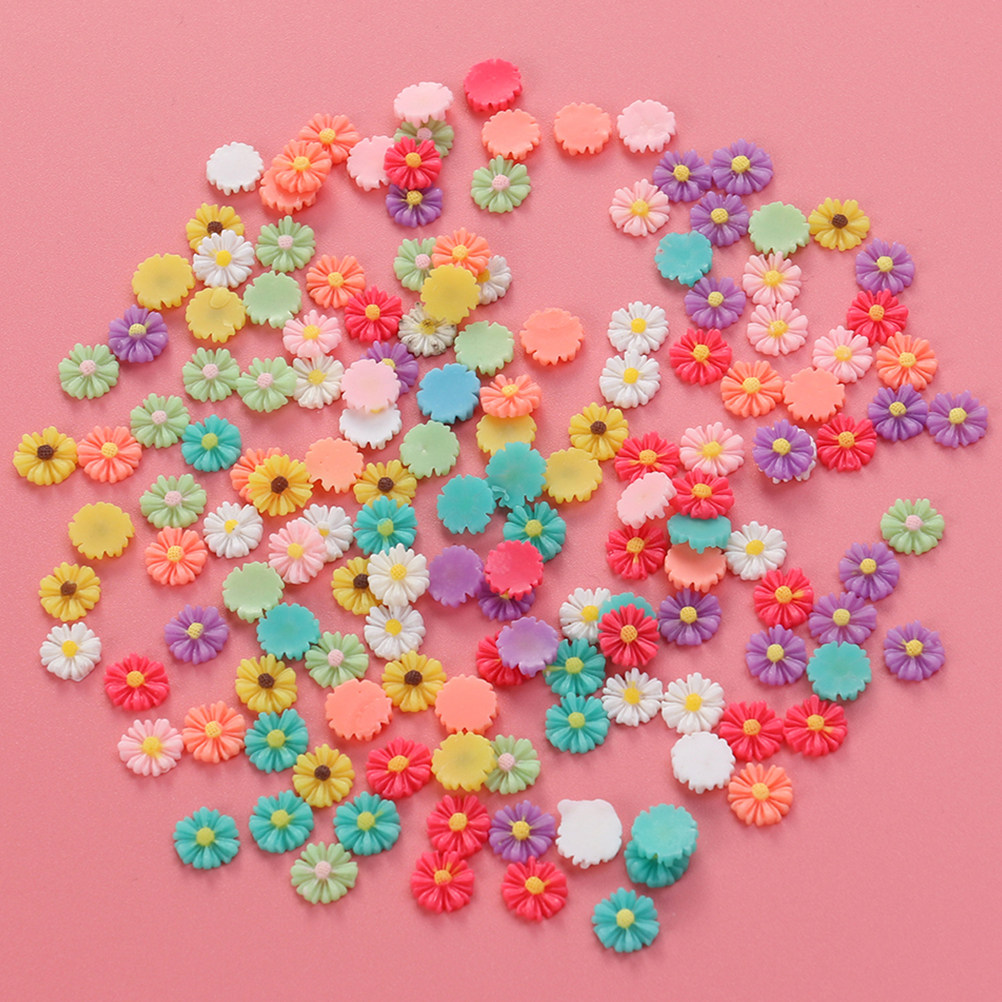 50Pcs 9Mm Small Daisy Resin Fl - Resin Crafts Diy reseña y precio