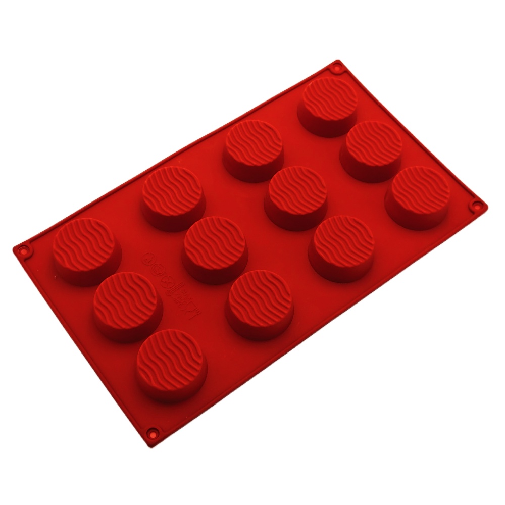 New Arrival 12 Hole Round Wavy - Coaster Mold Round reseña y precio