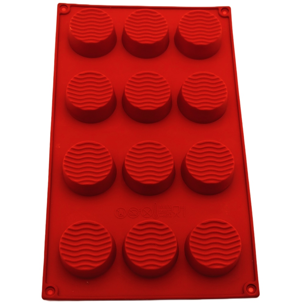 New Arrival 12 Hole Round Wavy - Coaster Mold Round reseña y precio