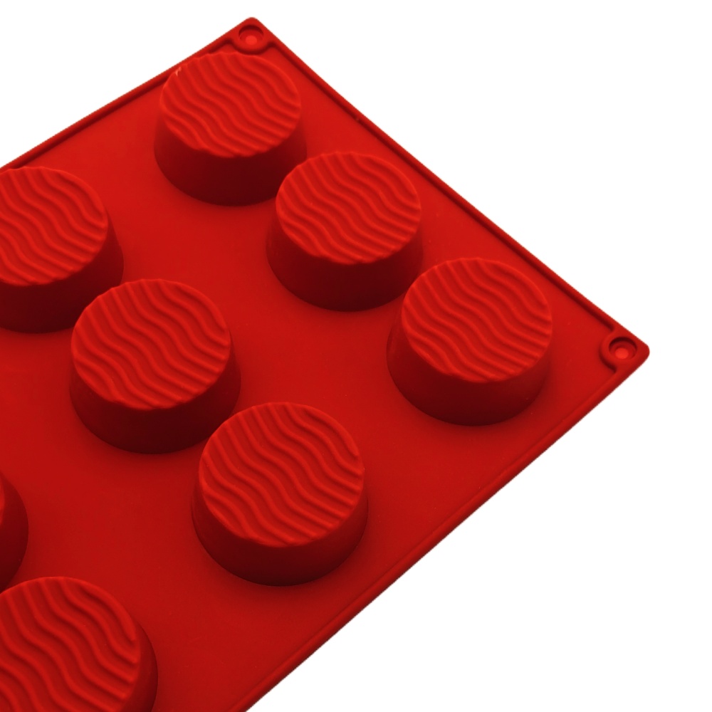 New Arrival 12 Hole Round Wavy - Coaster Mold Round reseña y precio