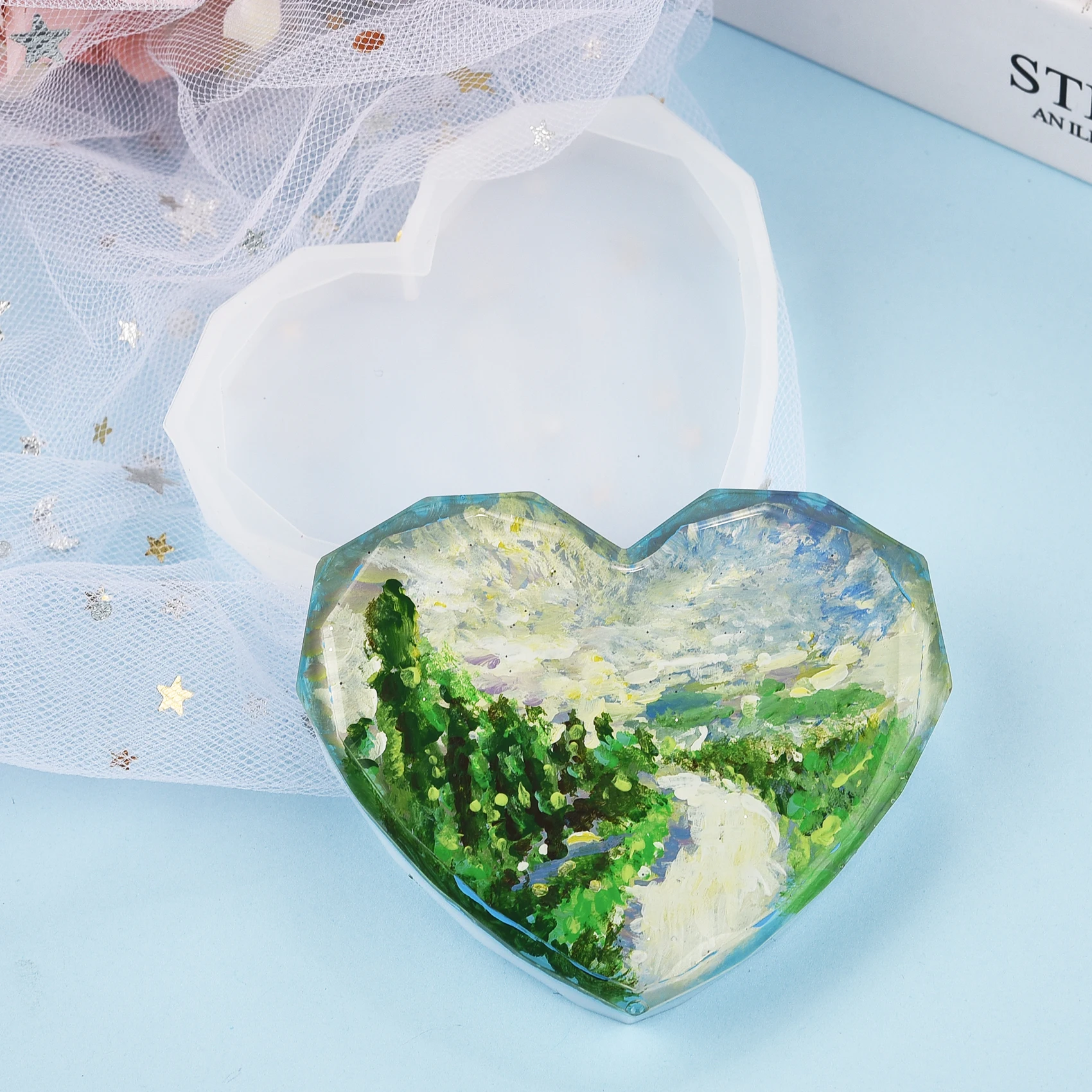 Resin Coaster Silicone Mold Ca - Coaster Mold Round reseña y precio
