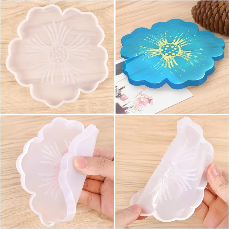 diy sakura shaped resin mold - - Geode Mold Silicone reseña y precio