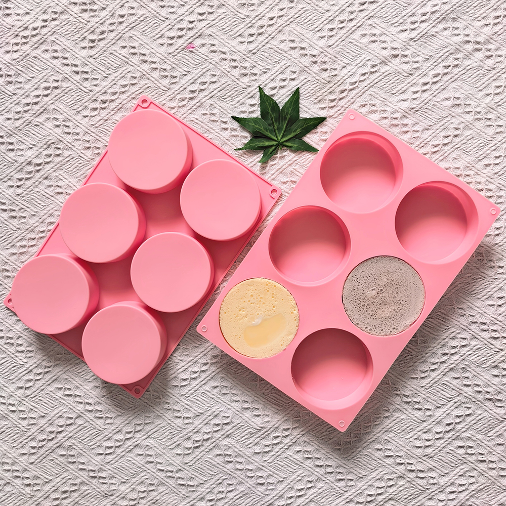 1pc 6-cavity large round disc  - Coaster Mold Round reseña y precio
