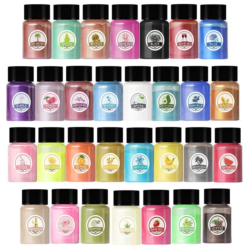 10g Pearlescent Powder Resin P - Resin Pigment Set reseña y precio