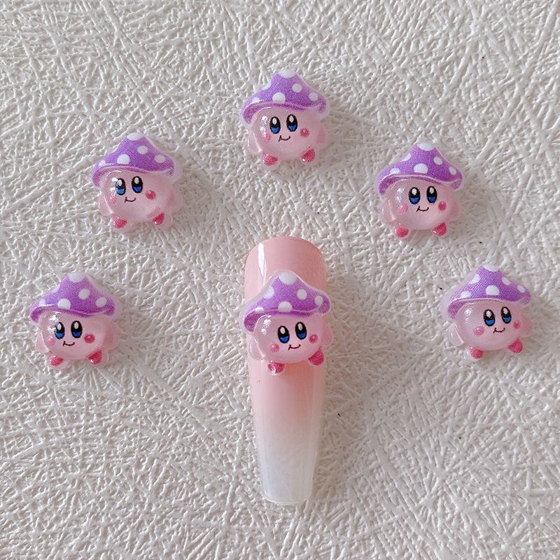 2/10/20pcs Kirby Nail Charms 3 - Resin Crafts reseña y precio