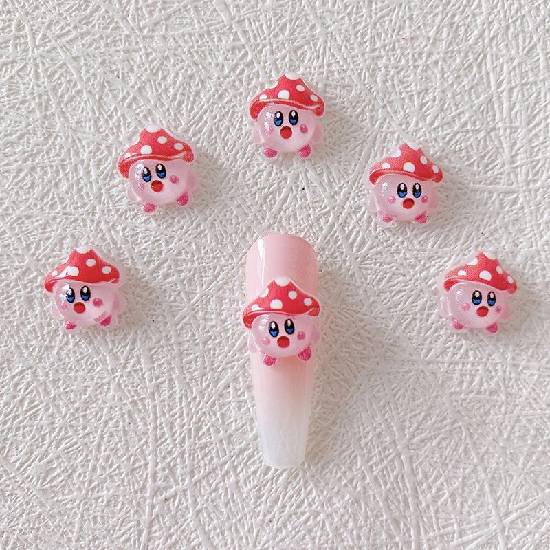 2/10/20pcs Kirby Nail Charms 3 - Resin Crafts reseña y precio
