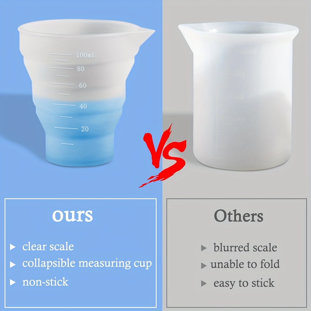 50-500ml Foldable Silicone Mea - Mixing Cup Silicone reseña y precio