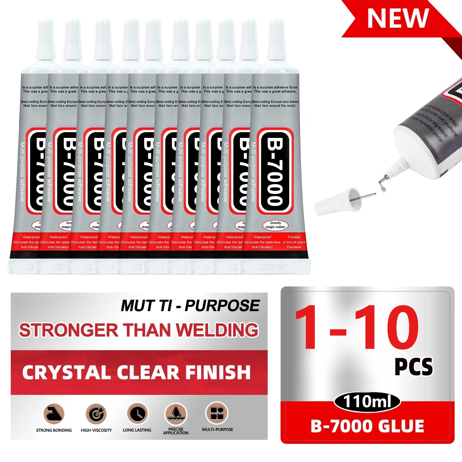 Super Glue B-7000 Loolifl 1-10 - Resin Crafts reseña y precio