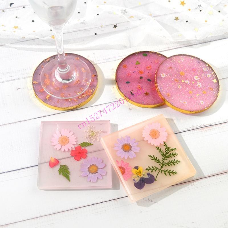 2Pcs Round Square Resin Mold G - Geode Mold Silicone reseña y precio