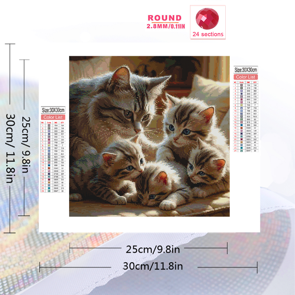 Momoart DIY Diamond Mosaic Cat - Resin Craft For Beginners reseña y precio
