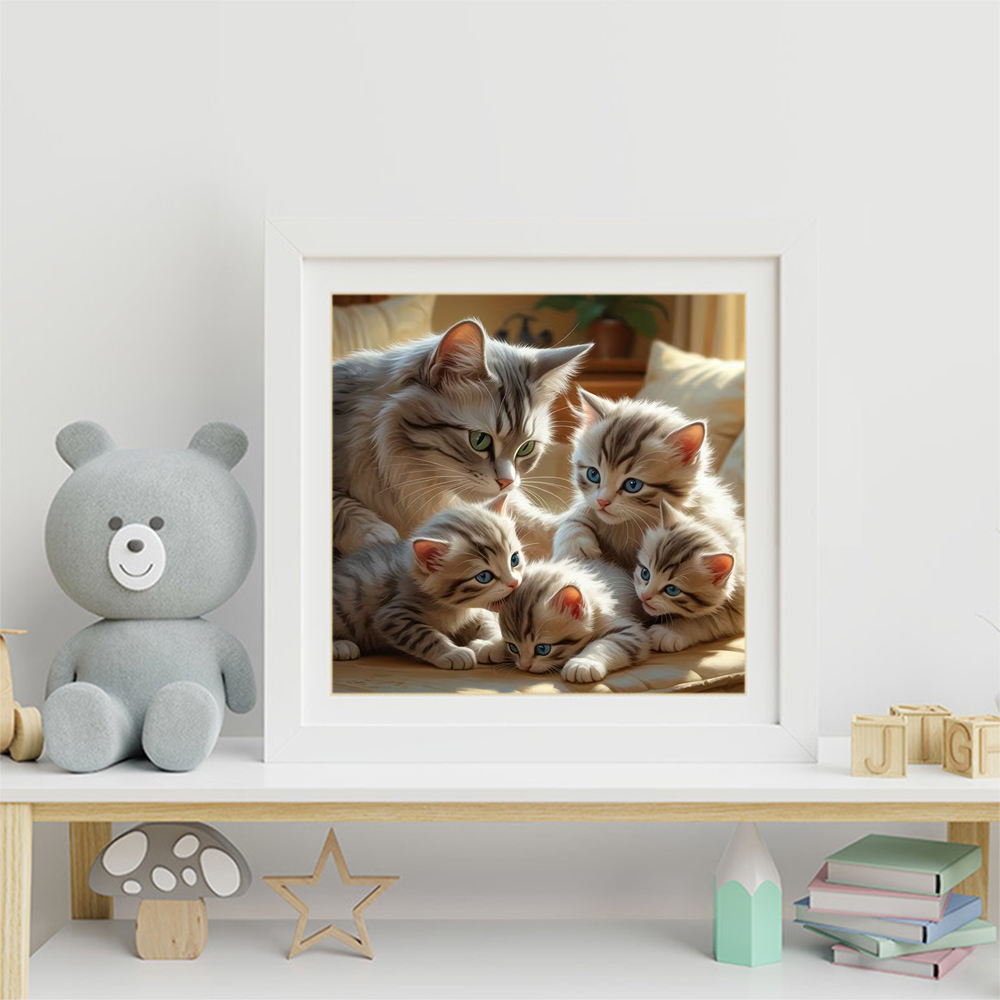 Momoart DIY Diamond Mosaic Cat - Resin Craft For Beginners reseña y precio