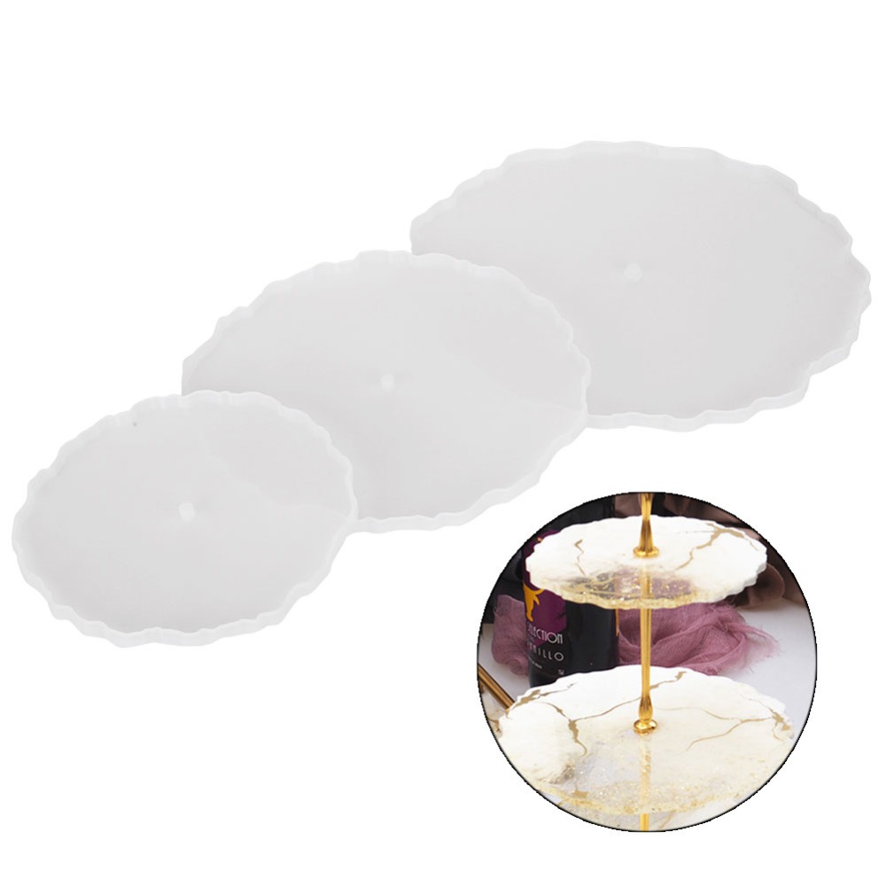 3pcs Irregular Round Fruit Tra - Coaster Mold Round reseña y precio