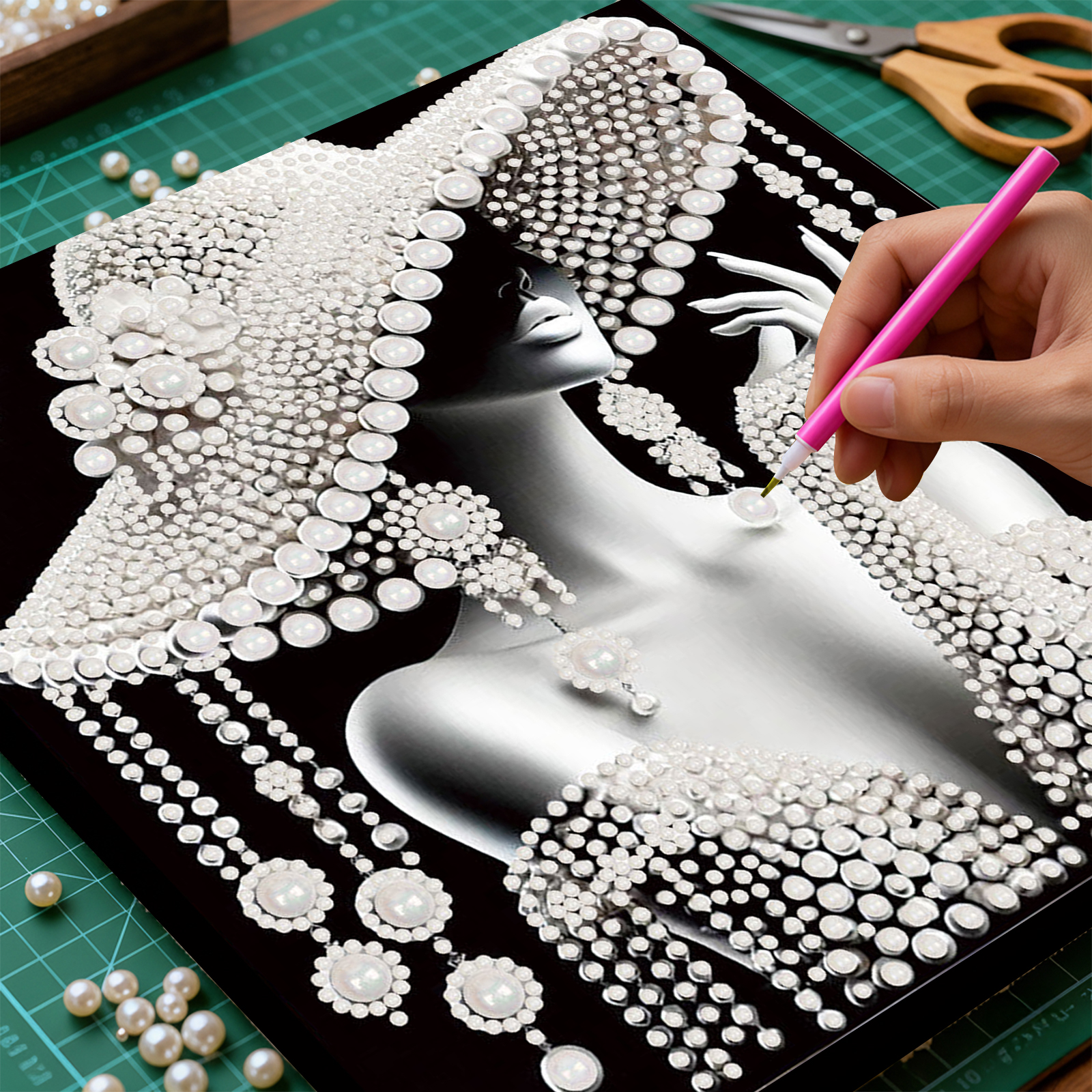 DIY Ladies Pearl Diamond Paint - Resin Craft For Beginners reseña y precio