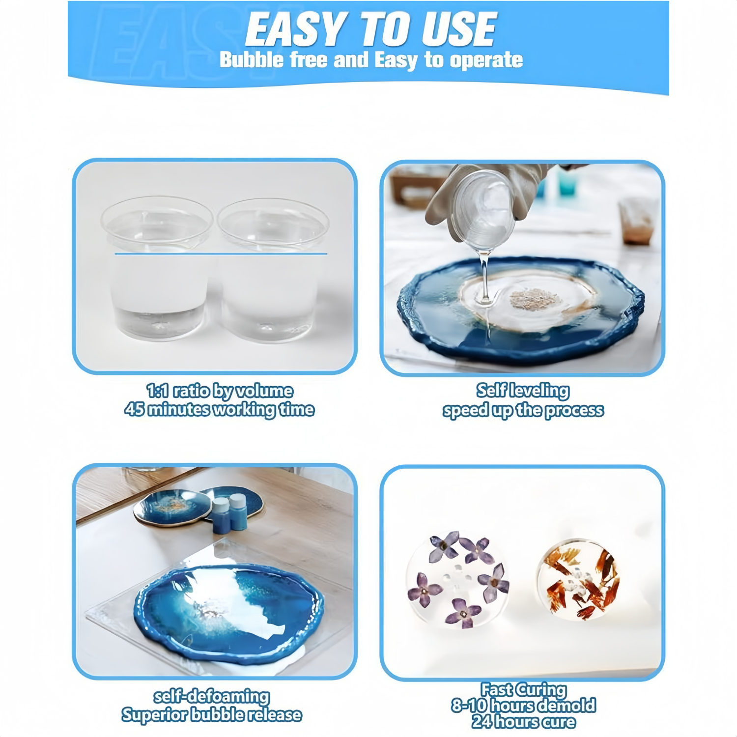 16.9oz Clear Epoxy Resin Kit C - Resin Jewelry Kit reseña y precio