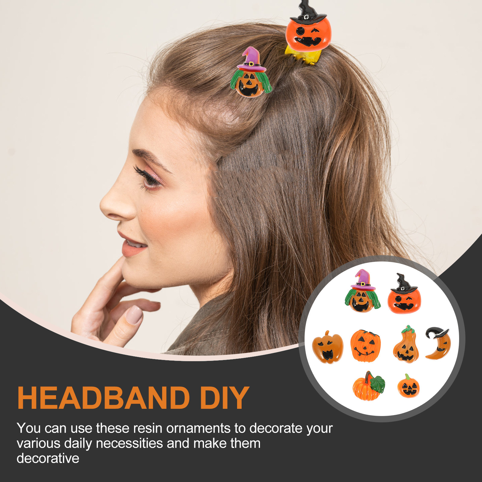 24Pcs Resin Halloween Pumpkin  - Resin Crafts Diy reseña y precio
