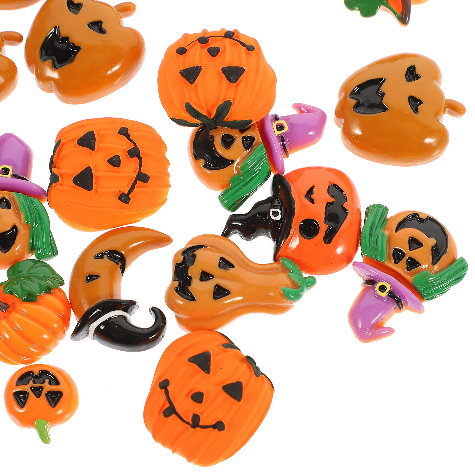 24Pcs Resin Halloween Pumpkin  - Resin Crafts Diy reseña y precio