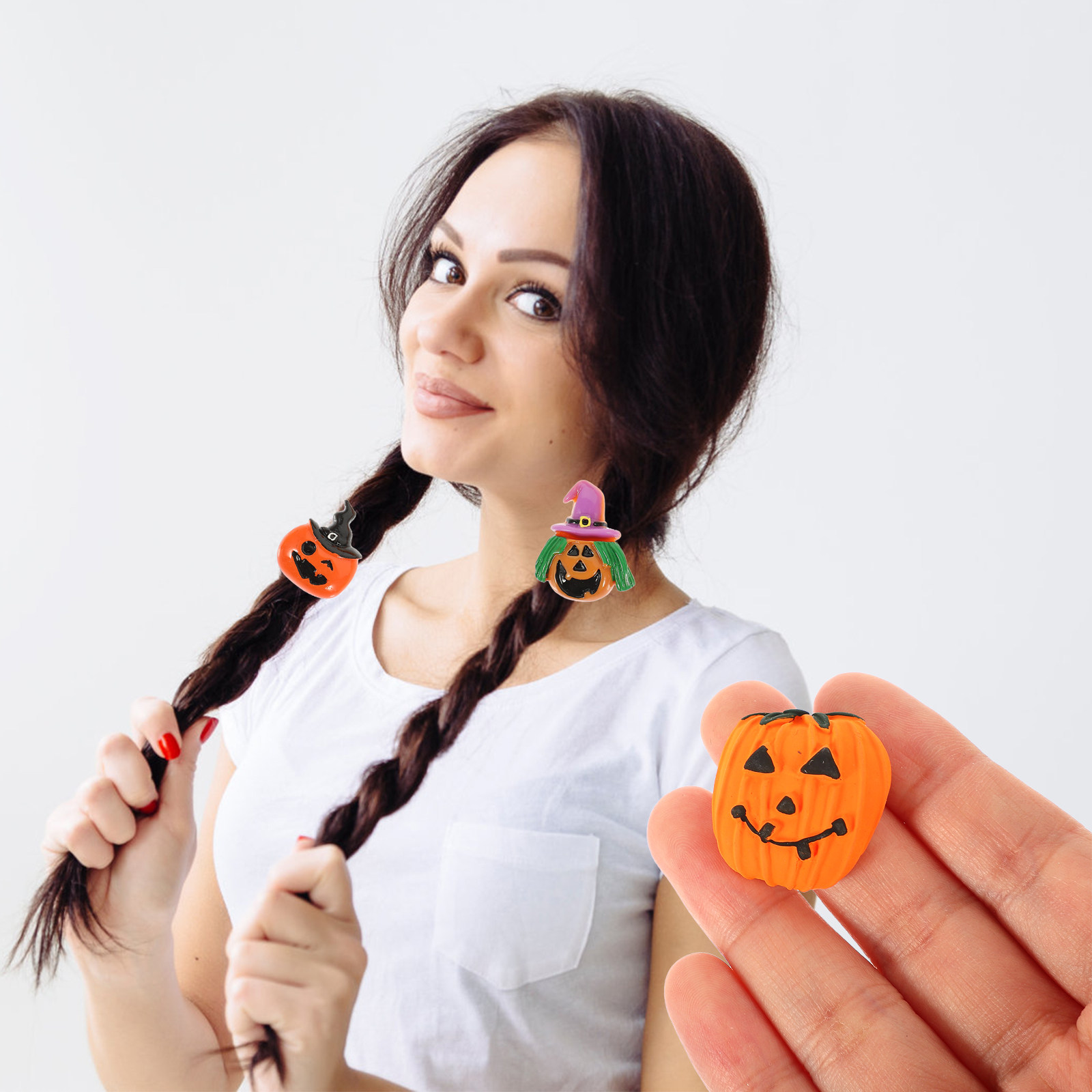 24Pcs Resin Halloween Pumpkin  - Resin Crafts Diy reseña y precio