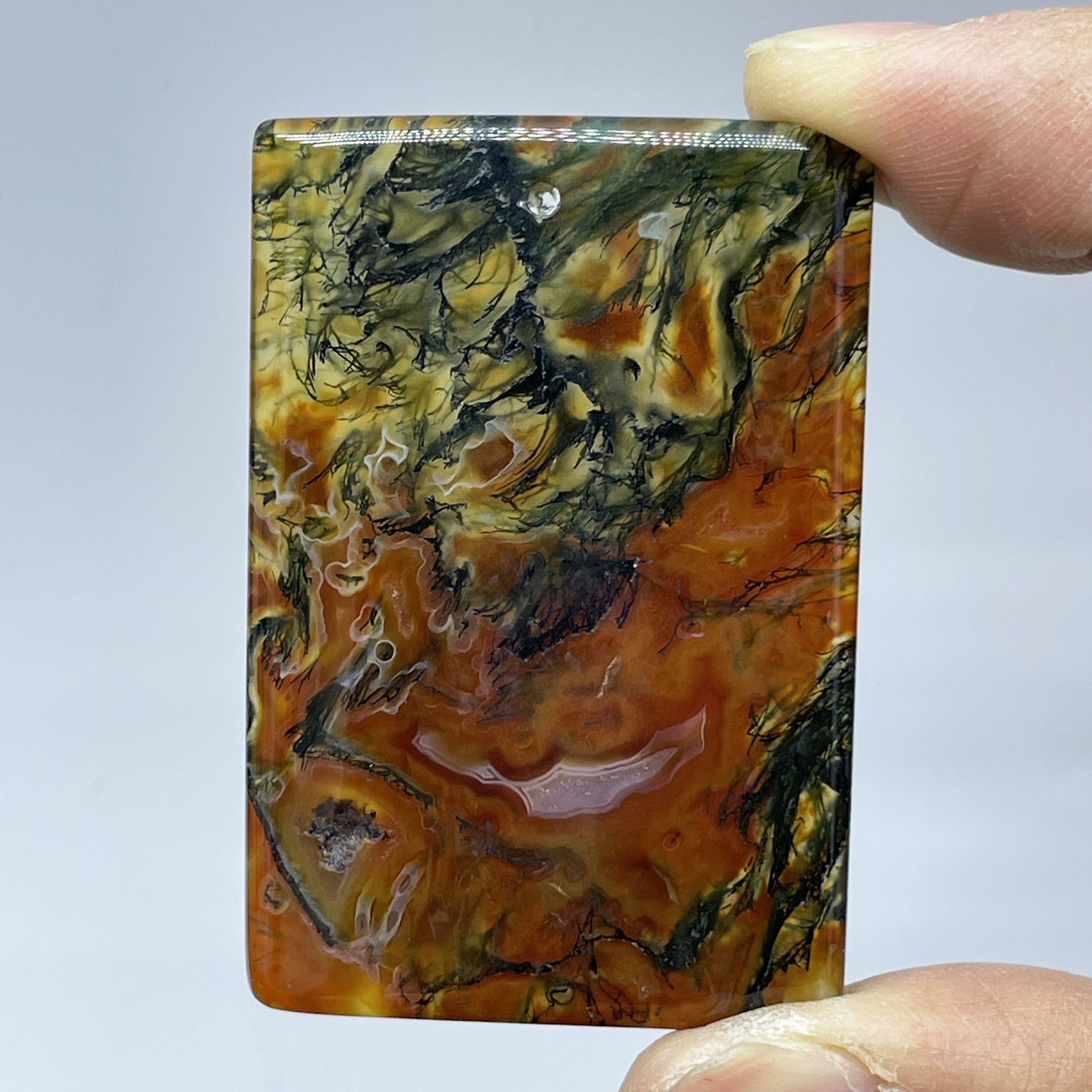 Natural Crystal Moss Agate Wat - Terrarium Moss Art reseña y precio