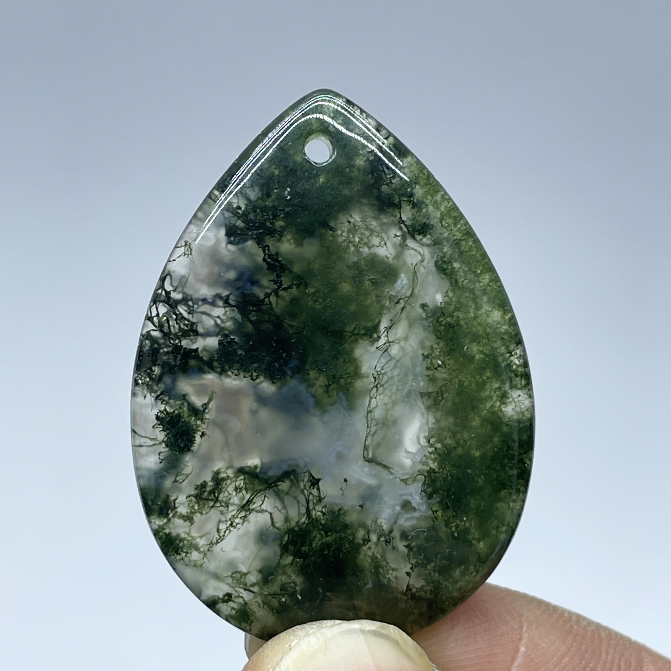 Natural Crystal Moss Agate Wat - Terrarium Moss Art reseña y precio