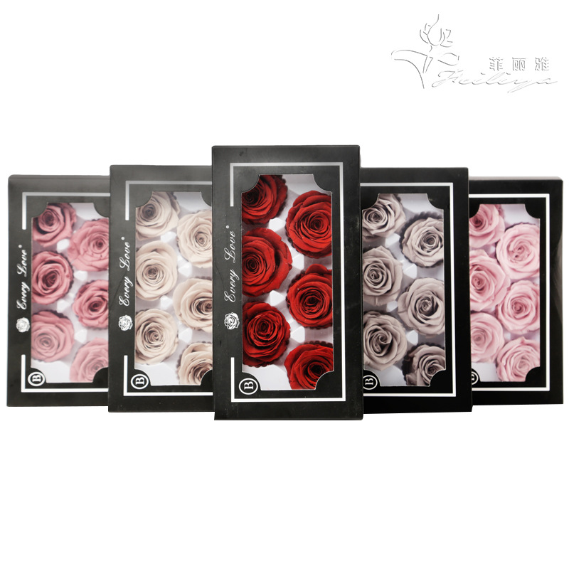 6pcs Eternal Rose Flower Heads - Dried Flower Bulk reseña y precio