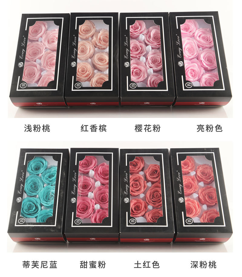 6pcs Eternal Rose Flower Heads - Dried Flower Bulk reseña y precio