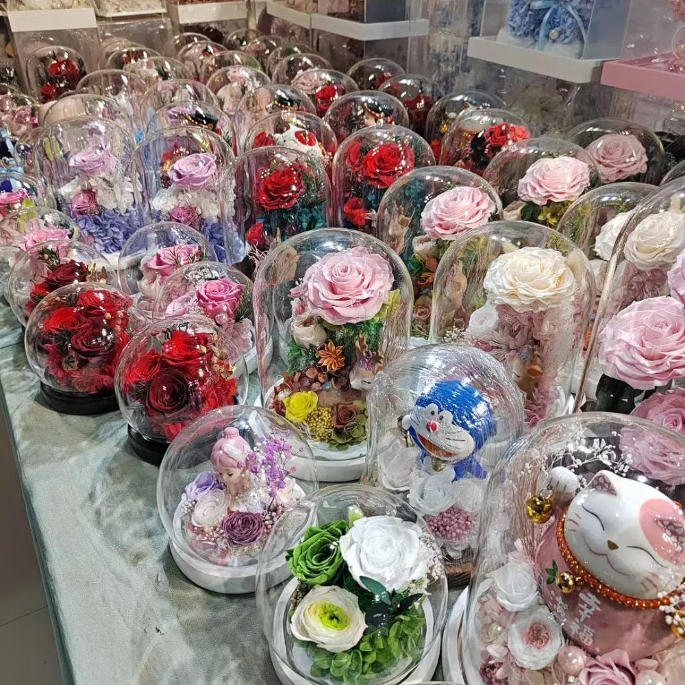 6pcs Eternal Rose Flower Heads - Dried Flower Bulk reseña y precio