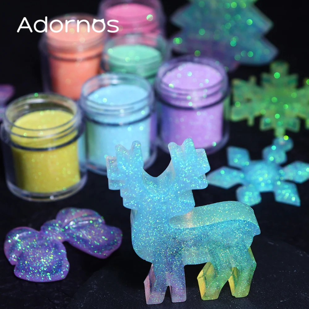 Iridescent Glitter Sugar Powde - Resin Pigment Set reseña y precio
