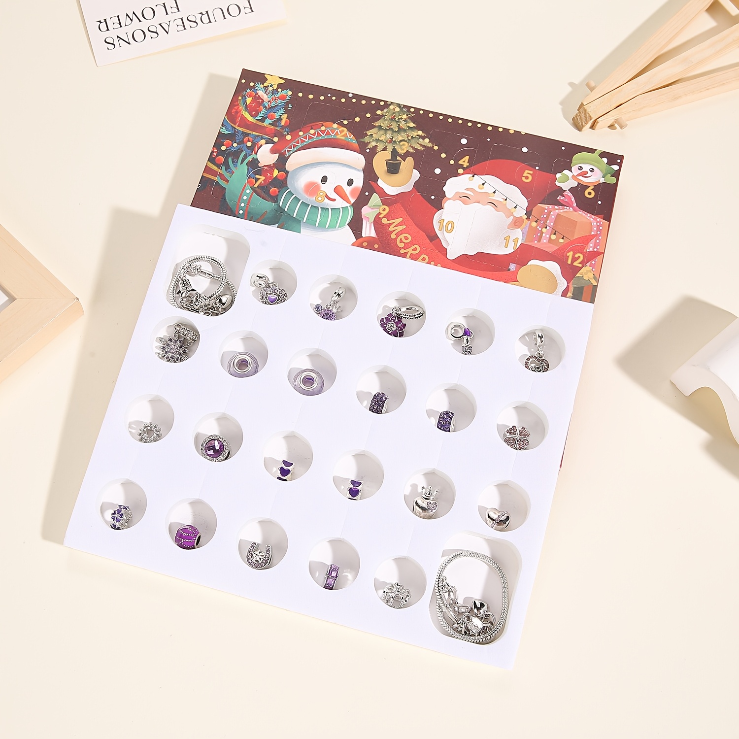 Christmas purple beads DIY jew - Resin Jewelry Kit reseña y precio