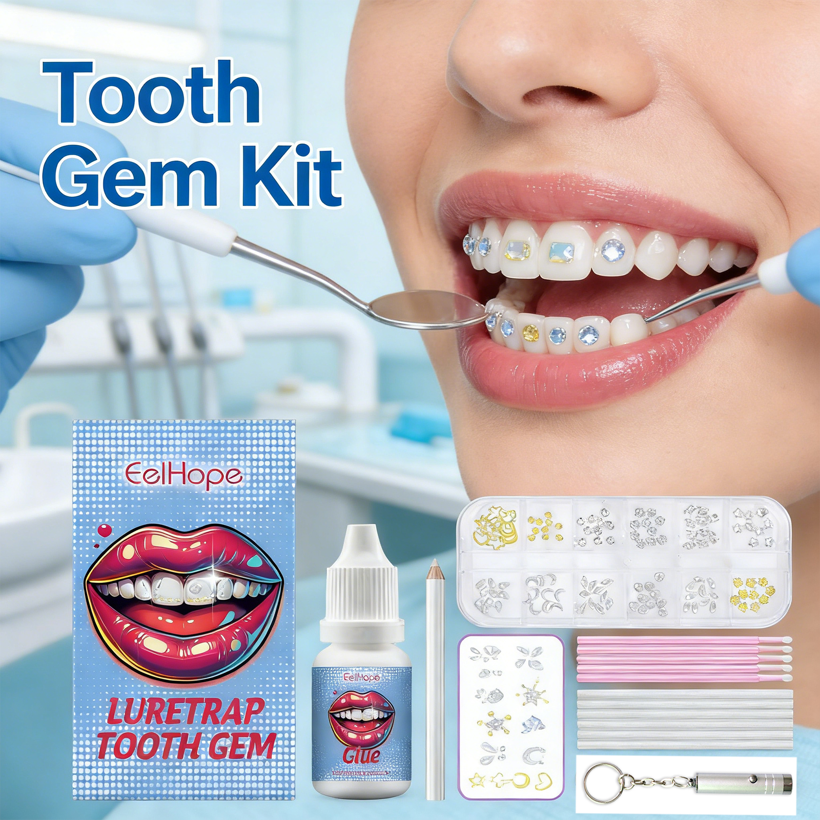 Tooth Gems Sparkling Teeth Jew - Resin Jewelry Kit reseña y precio